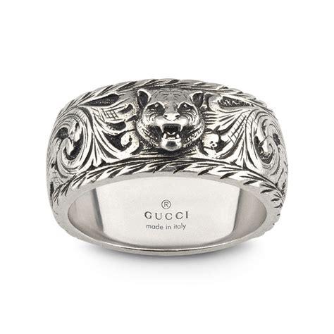 gucci feline ring thin